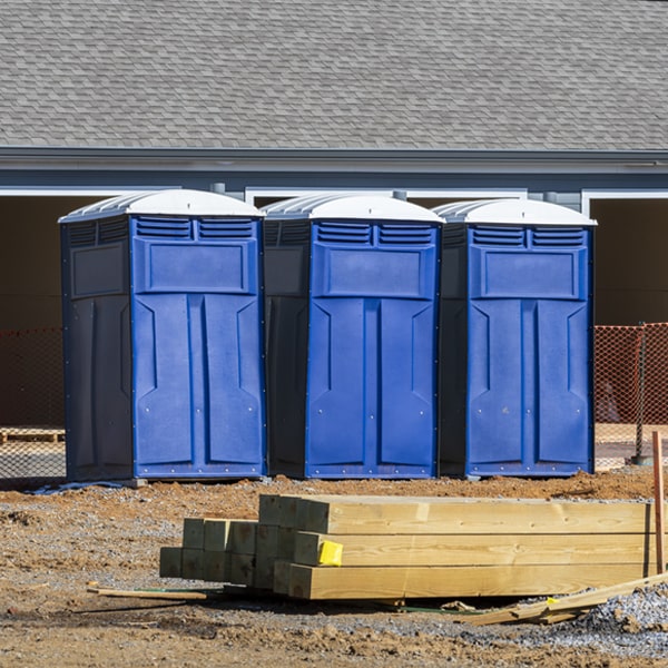 how do you ensure the portable restrooms are secure and safe from vandalism during an event in Martinsdale